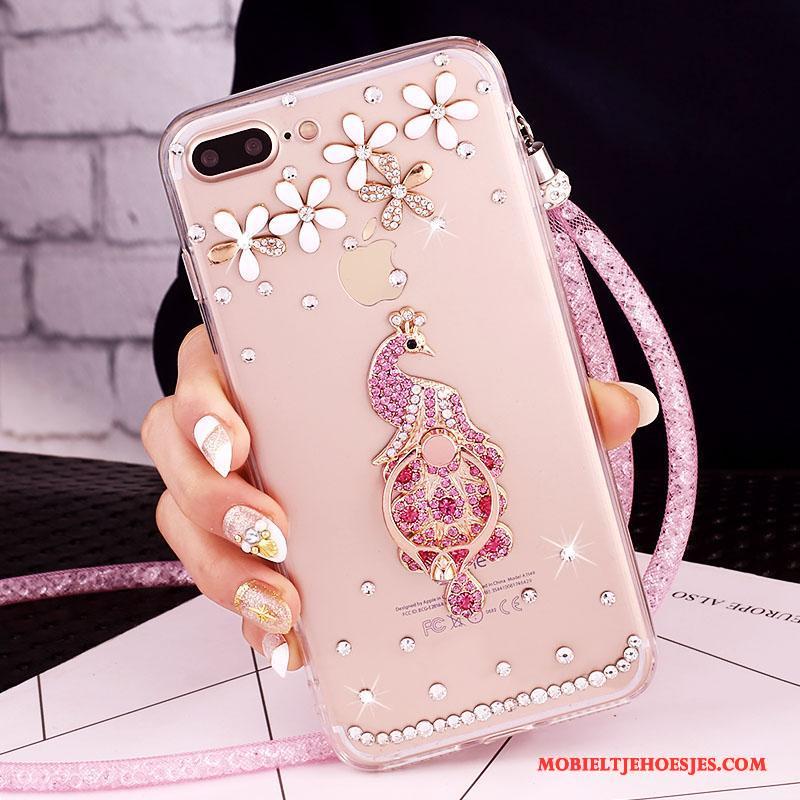 iPhone 7 Plus Mobiele Telefoon Bescherming Hoesje Met Strass Telefoon Rose Goud