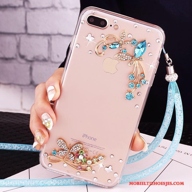 iPhone 7 Plus Mobiele Telefoon Bescherming Hoesje Met Strass Telefoon Rose Goud