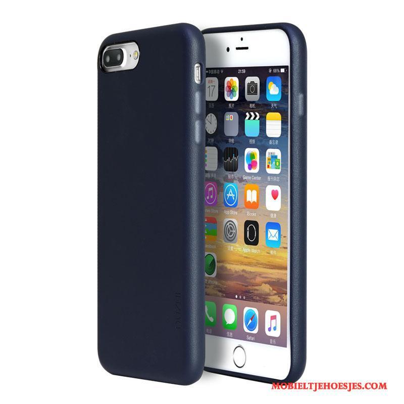 iPhone 7 Plus Trendy Merk Hoesje Telefoon Lovers Rood Anti-fall Leren Etui All Inclusive