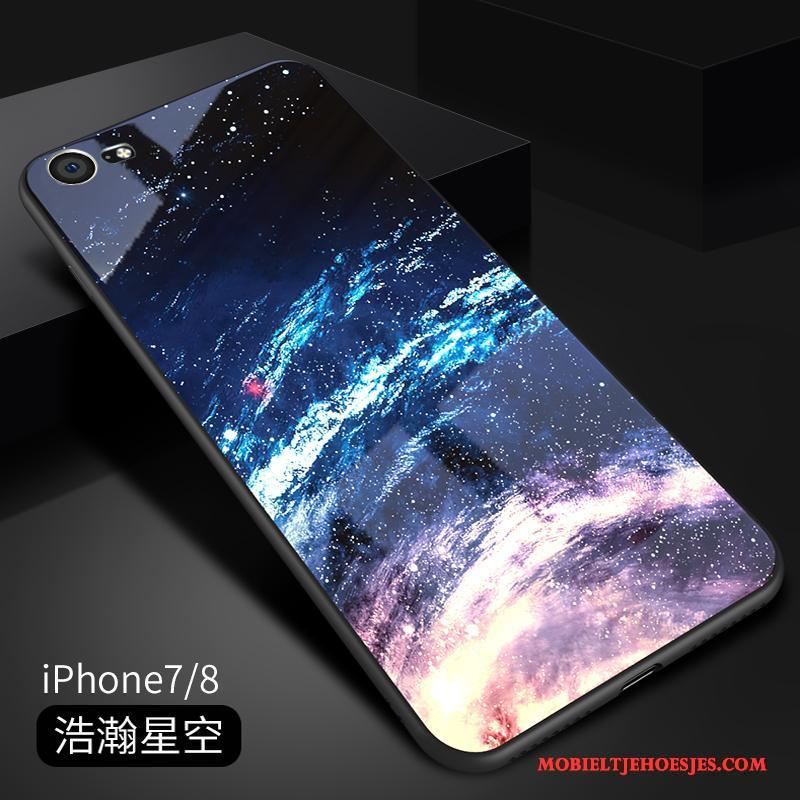 iPhone 7 Purper All Inclusive Glas Zacht Hoesje Telefoon Anti-fall Trend