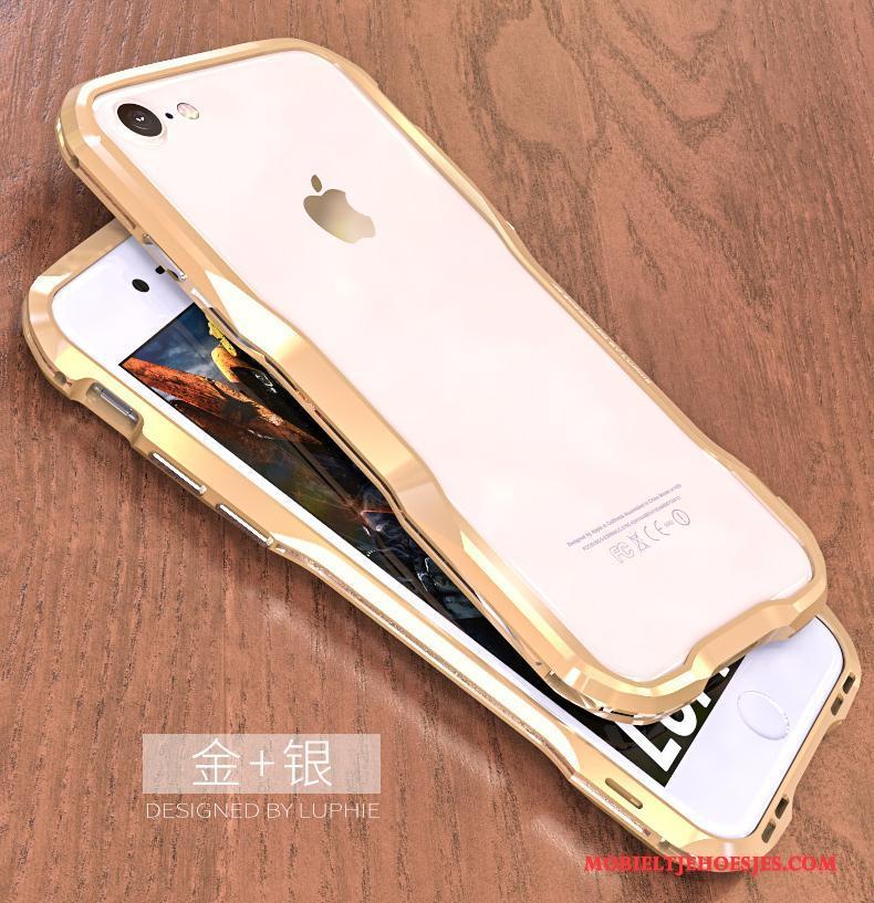 iPhone 7 Scheppend Goud Hoes Bescherming Trend Omlijsting Hoesje Telefoon