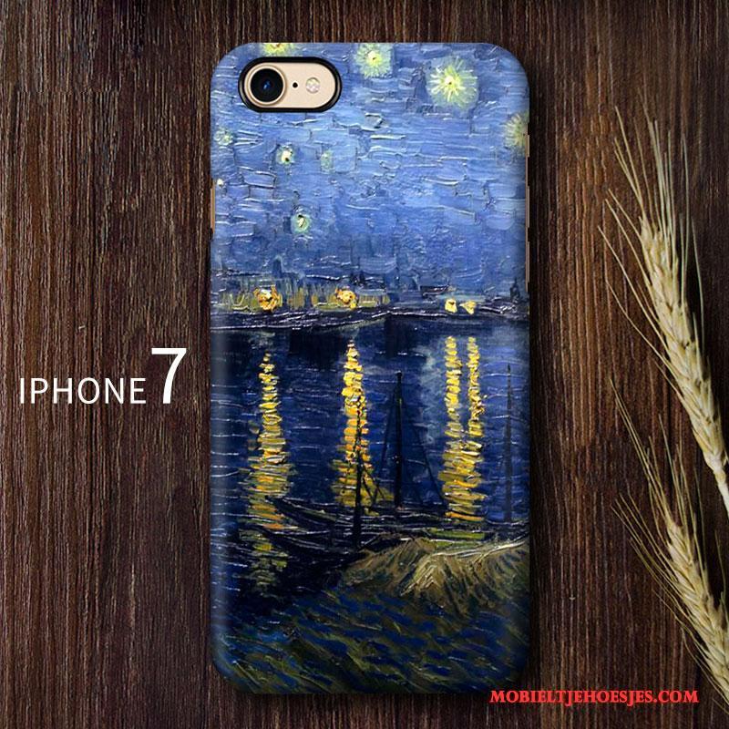 iPhone 7 Trend Scheppend Kunst Hard Europa Schrobben Hoesje Telefoon