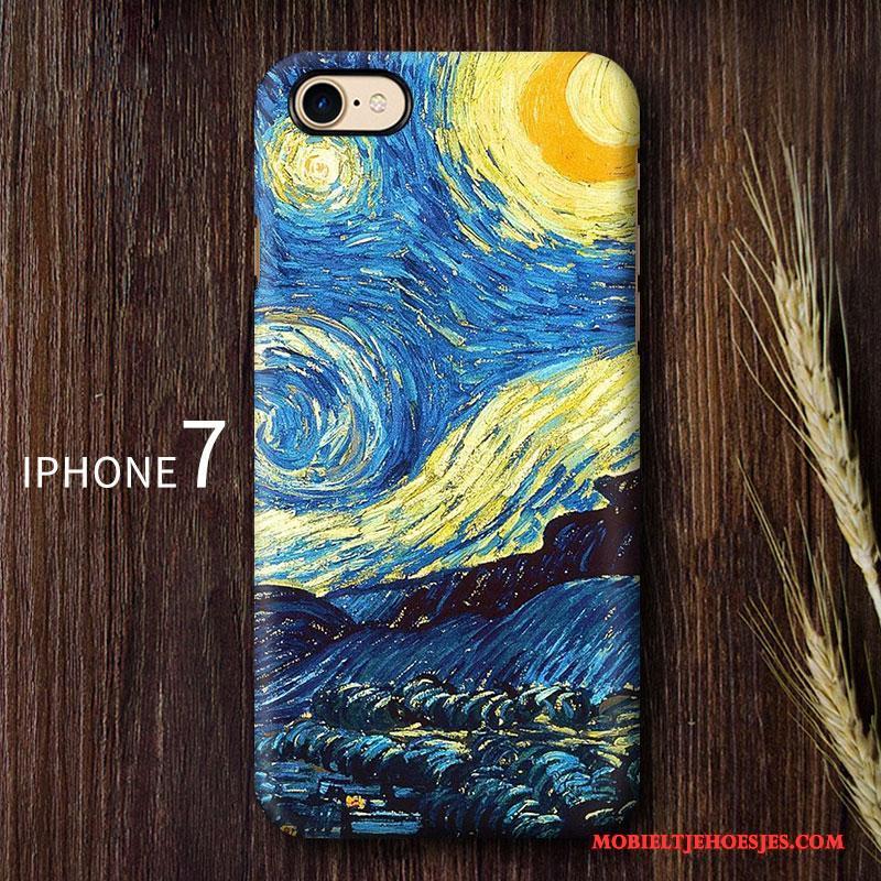 iPhone 7 Trend Scheppend Kunst Hard Europa Schrobben Hoesje Telefoon