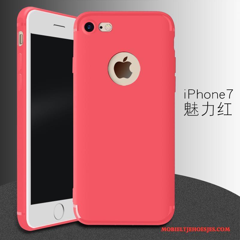 iPhone 7 Zacht Bescherming Trend Hoesje Telefoon Roze Anti-fall Schrobben