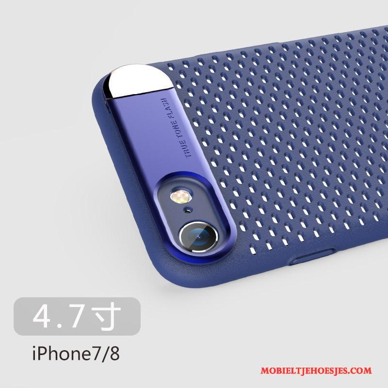 iPhone 8 All Inclusive Hard Blauw Hoesje Trendy Merk Nieuw Anti-fall