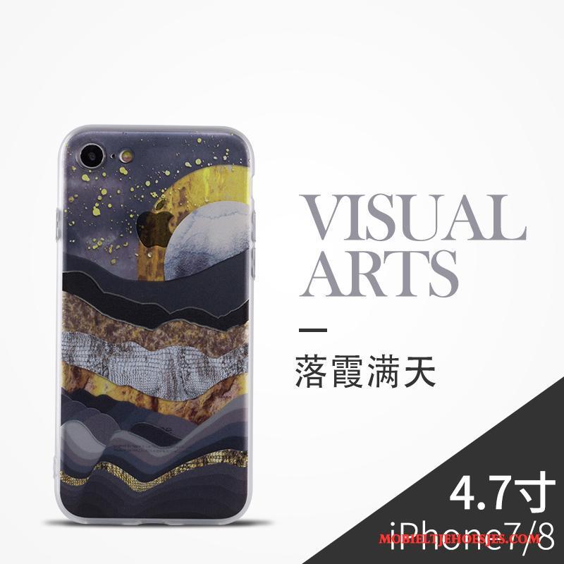 iPhone 8 All Inclusive Hoes Bescherming Grijs Hoesje Telefoon Anti-fall Kunst