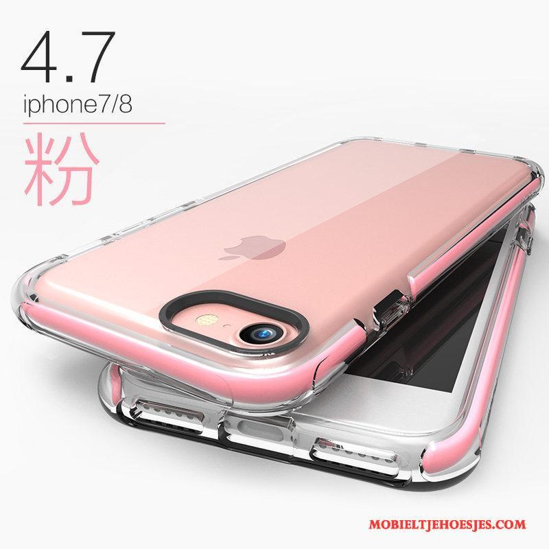 iPhone 8 All Inclusive Rood Schrobben Zacht Hoesje Telefoon Anti-fall