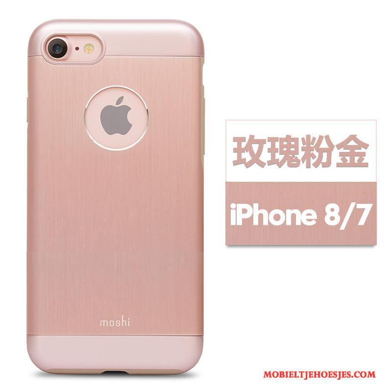 iPhone 8 Bescherming Hoes Hoesje Telefoon Goud Metaal Gemeenschappelijk
