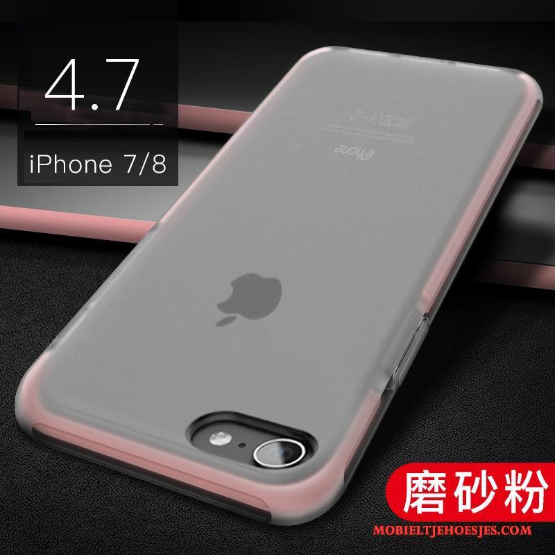 iPhone 8 Doorzichtig Hoes Nieuw Anti-fall Siliconen Zacht Hoesje Telefoon