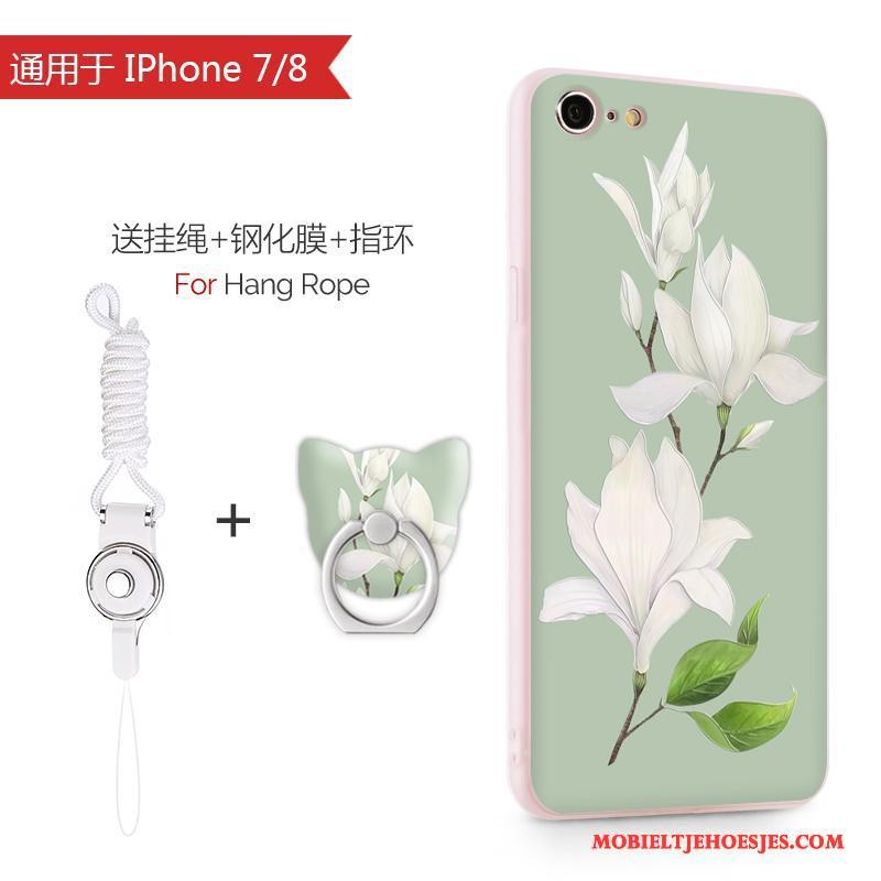 iPhone 8 Hanger Anti-fall Purper Mobiele Telefoon Hoesje Telefoon Zacht Bescherming