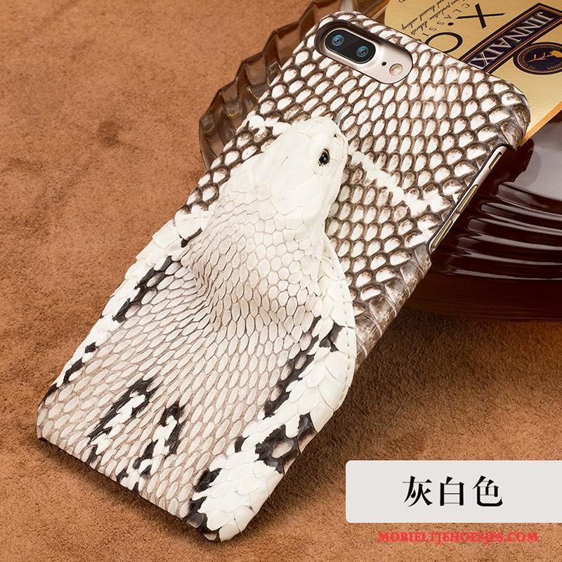 iPhone 8 Hoes Hoesje Telefoon Blauw Bescherming Luxe Trendy Merk Anti-fall