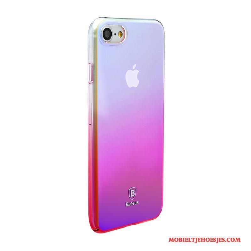 iPhone 8 Hoesje Bescherming Purper Plating Verloop Telefoon