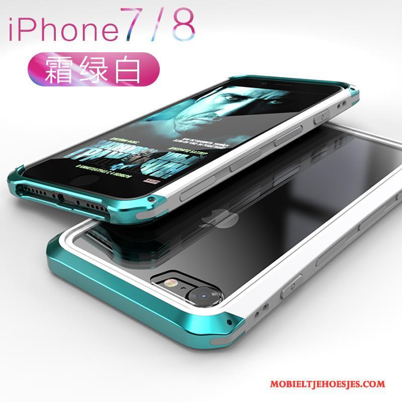iPhone 8 Hoesje Hanger Persoonlijk Groen Scheppend Trendy Merk Bescherming Glas