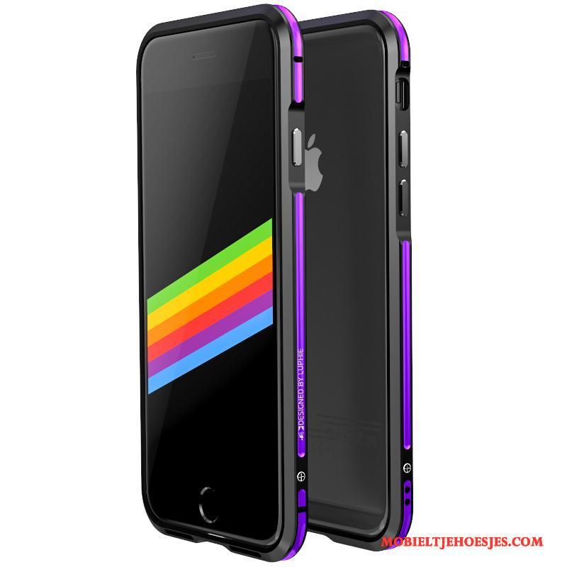 iPhone 8 Hoesje Purper Metaal Hoes Anti-fall Bescherming Persoonlijk Hard