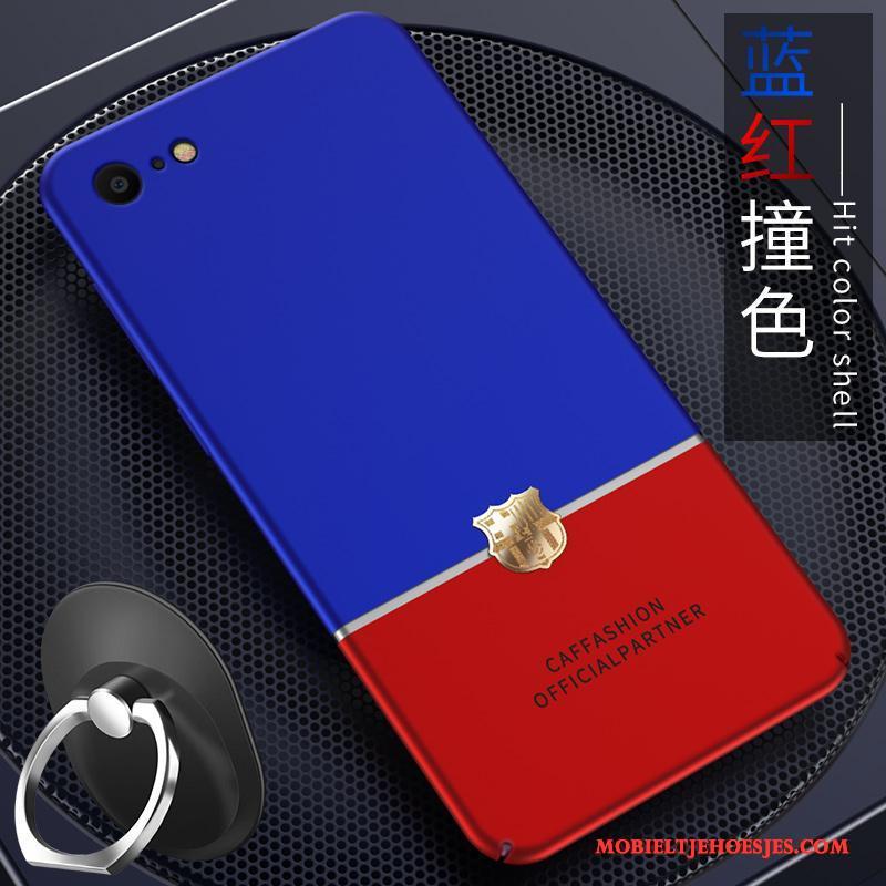 iPhone 8 Hoesje Telefoon Schrobben Blauw Hard Anti-fall