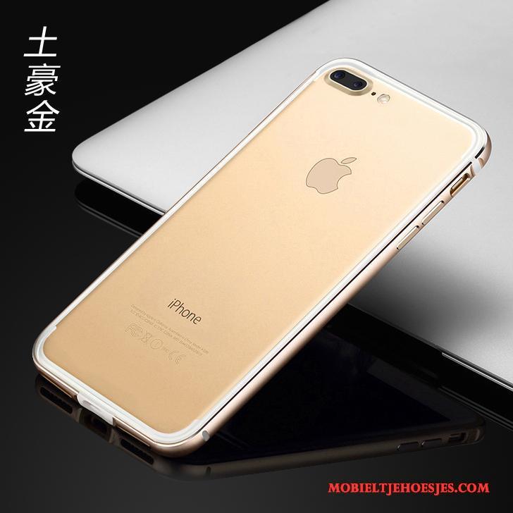 iPhone 8 Plus Anti-fall Nieuw Metaal Siliconen Hanger Dun Hoesje Telefoon