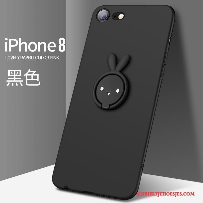 iPhone 8 Plus Hoes Siliconen Anti-fall Scheppend Persoonlijk Rood Hoesje Telefoon
