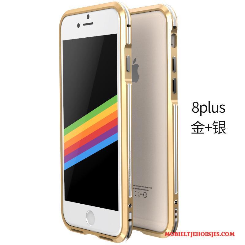 iPhone 8 Plus Hoesje Bescherming Grijs Anti-fall Roze Persoonlijk Telefoon