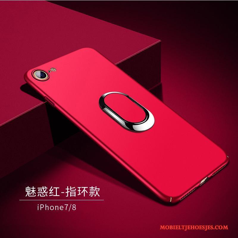 iPhone 8 Plus Hoesje Rood Trend Zacht Telefoon Schrobben Siliconen