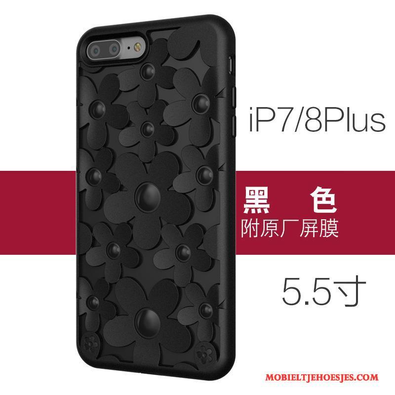 iPhone 8 Plus Hoesje Siliconen Trendy Merk Anti-fall Bescherming Hoes Zacht All Inclusive