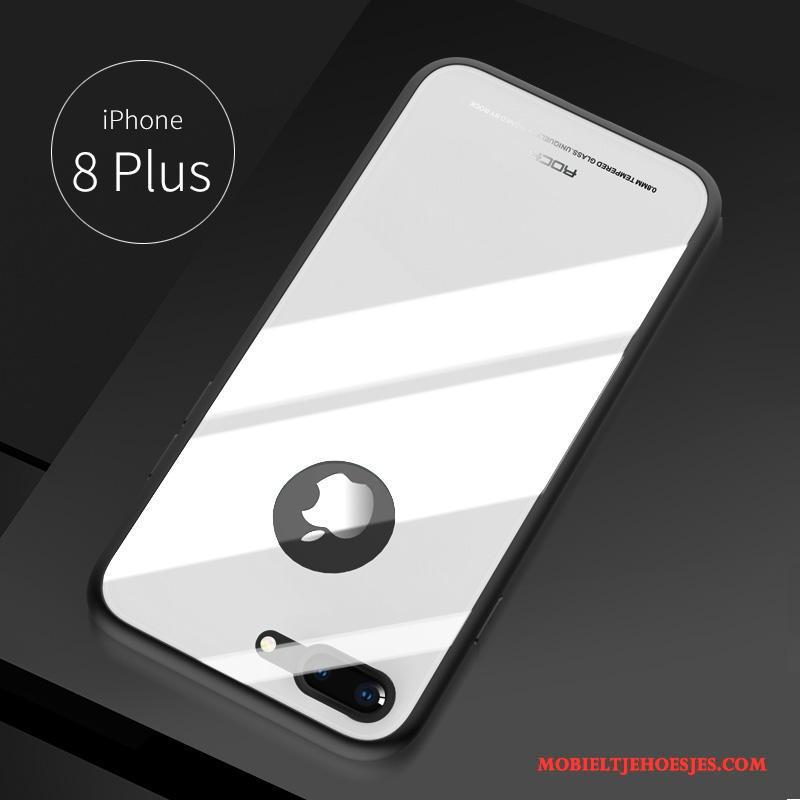 iPhone 8 Plus Hoesje Telefoon All Inclusive Bescherming Trend Anti-fall Zwart Zacht