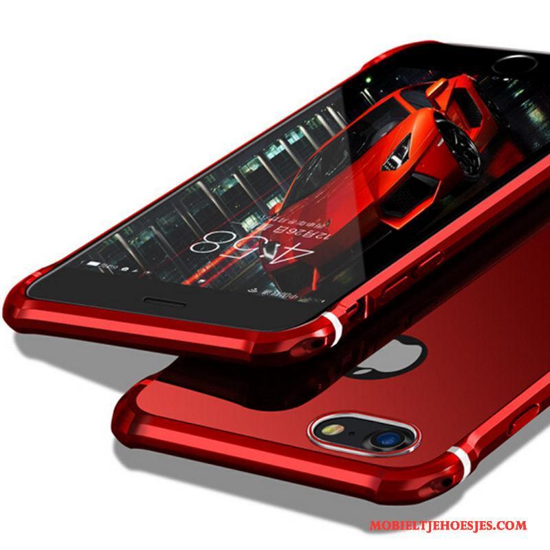 iPhone 8 Plus Hoesje Telefoon Goud All Inclusive Bescherming Anti-fall Metaal Hard