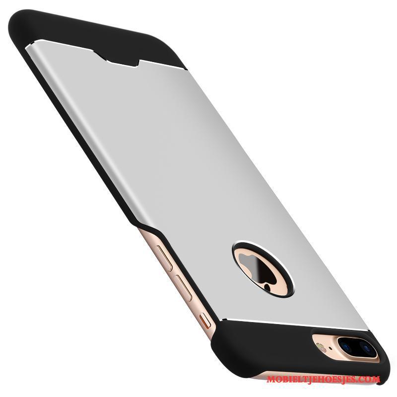 iPhone 8 Plus Metaal Bedrijf Het Uitstralen Rood Achterklep Trend Hoesje