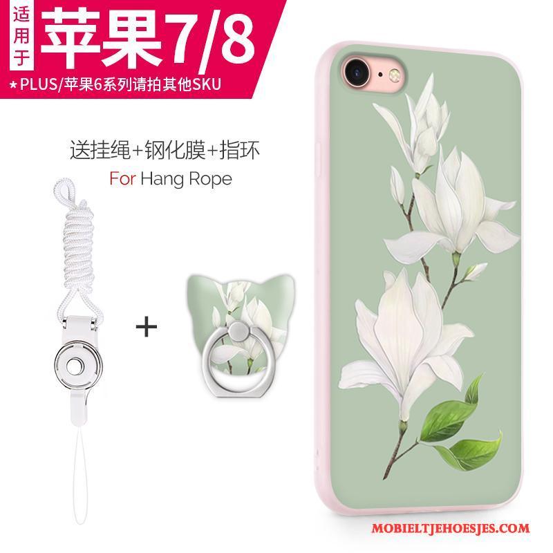 iPhone 8 Plus Nieuw Siliconen Kat Hoesje Telefoon Hanger Rijkdom Trend