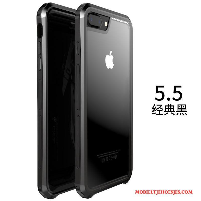 iPhone 8 Plus Persoonlijk Bescherming Rood Hoesje Telefoon All Inclusive Trend Metaal