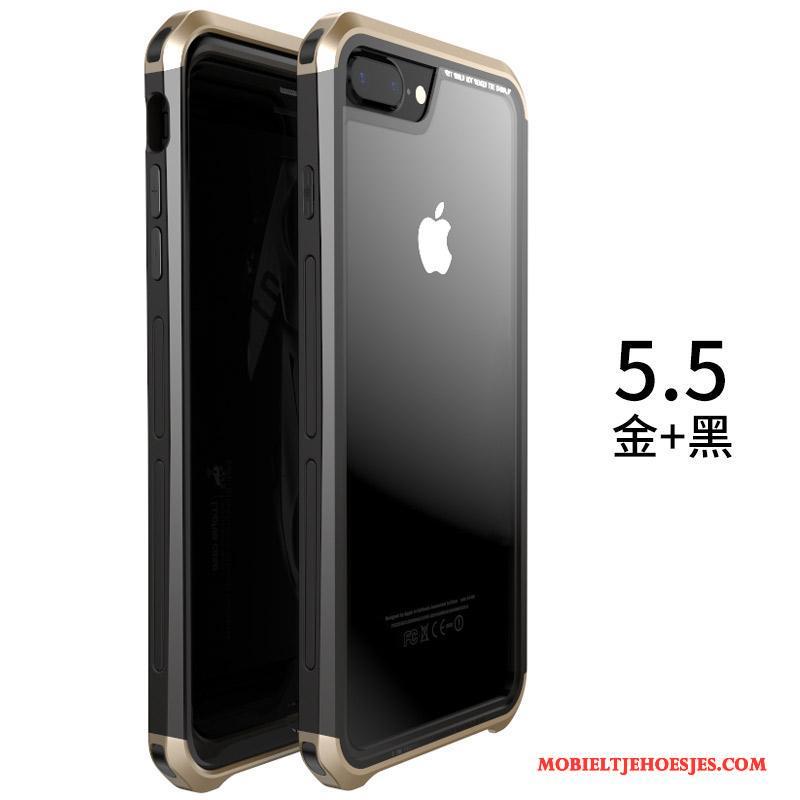 iPhone 8 Plus Persoonlijk Bescherming Rood Hoesje Telefoon All Inclusive Trend Metaal