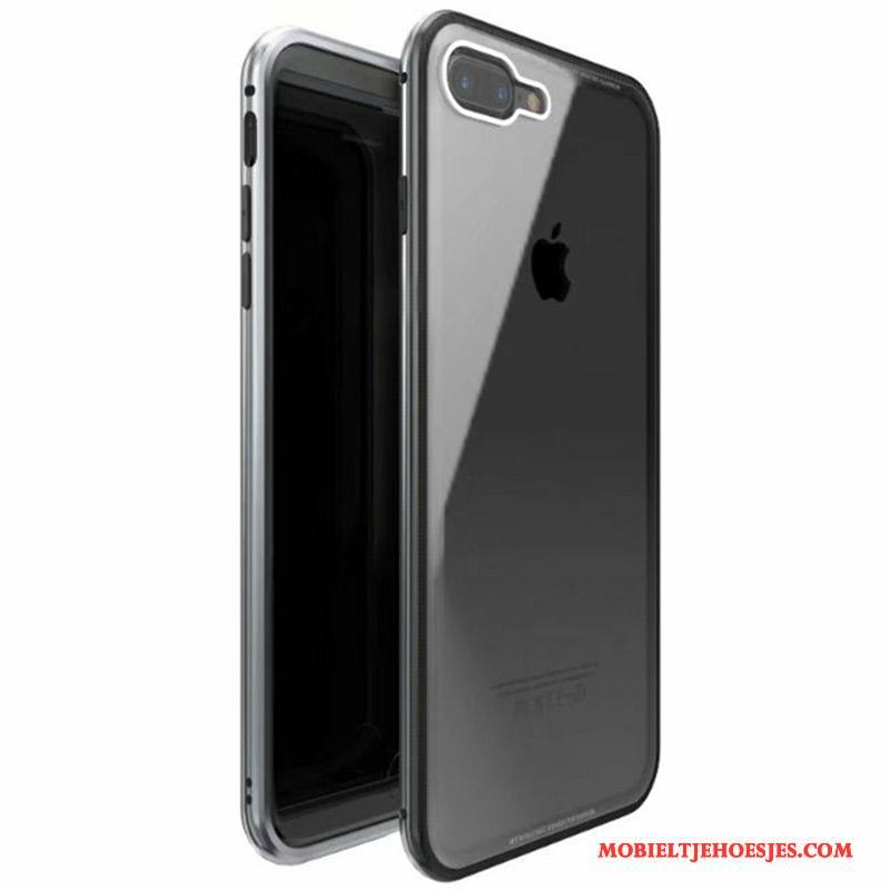 iPhone 8 Plus Persoonlijk Bescherming Rood Hoesje Telefoon All Inclusive Trend Metaal