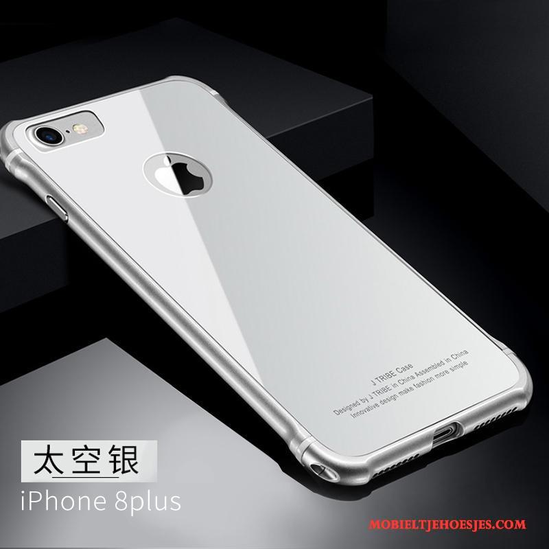 iPhone 8 Plus Persoonlijk Hoesje Telefoon Zwart Bescherming Trend Anti-fall Glas