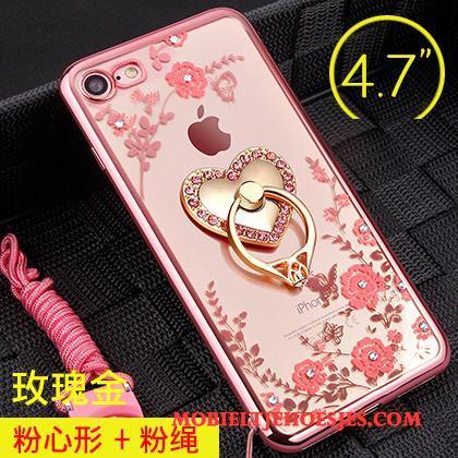iPhone 8 Schrobben Goud All Inclusive Zwart Hoesje Telefoon Dun
