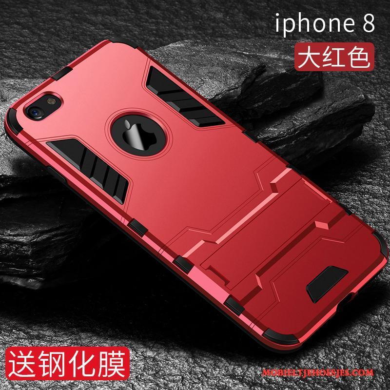 iPhone 8 Trendy Merk All Inclusive Hoes Hoesje Telefoon Persoonlijk Zwart Anti-fall