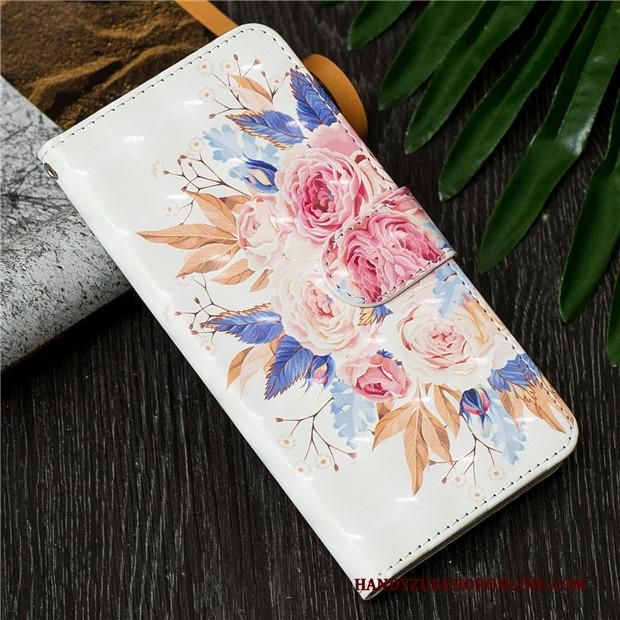 iPhone Se 2020 Bloemen Hoes Bescherming Zacht Leren Etui Zon Hoesje Telefoon