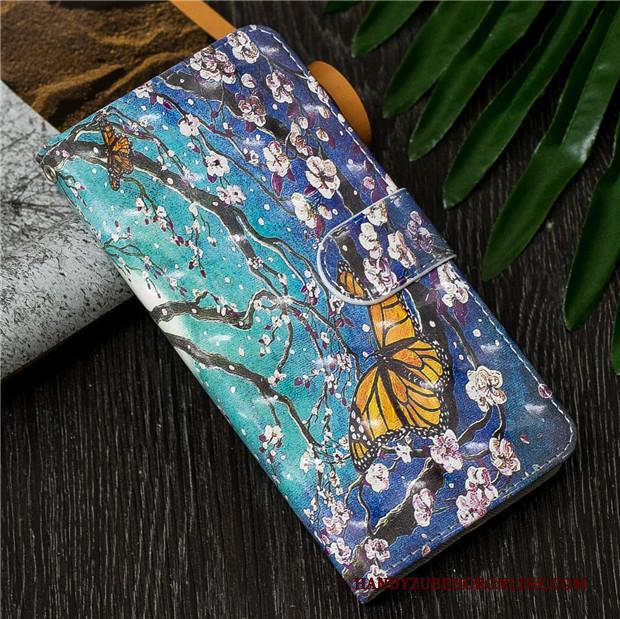 iPhone Se 2020 Bloemen Hoes Bescherming Zacht Leren Etui Zon Hoesje Telefoon