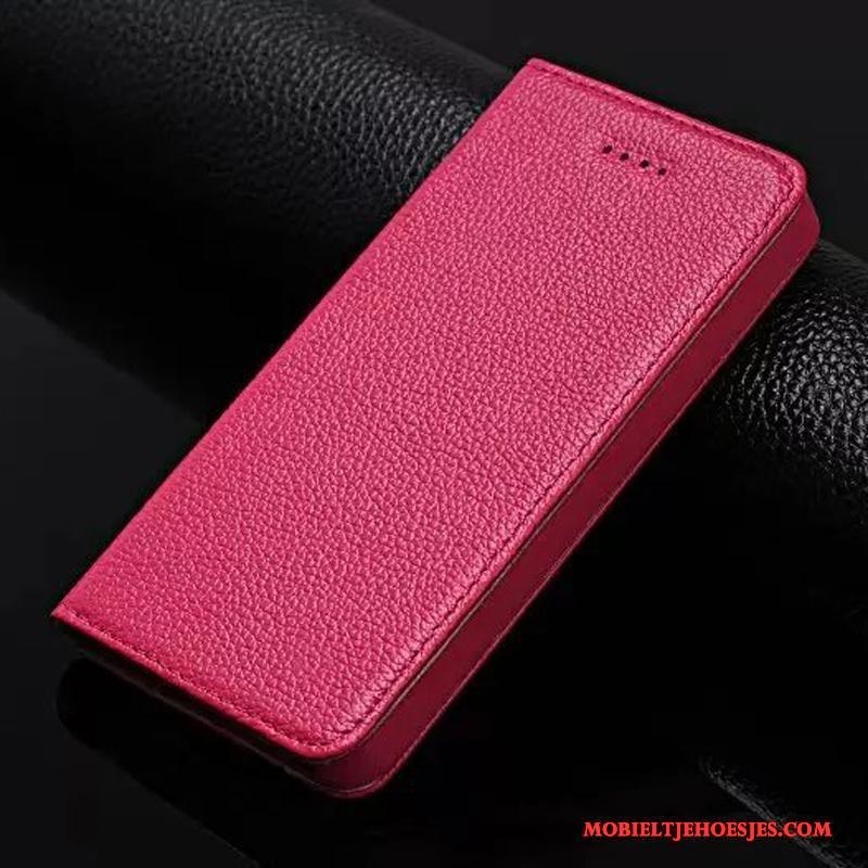 iPhone Se Clamshell Leren Etui Hoes Hoesje Telefoon Trend Echt Leer Mobiele Telefoon