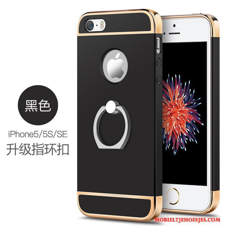 iPhone Se Rose Goud Bescherming Hoesje Hard Telefoon Anti-fall Ring