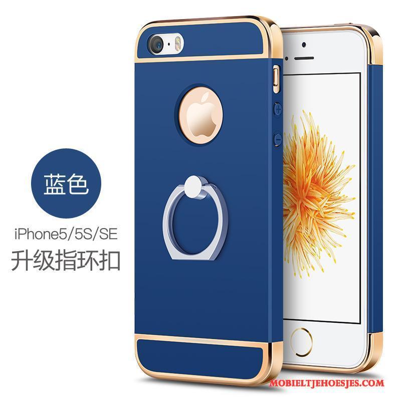 iPhone Se Rose Goud Bescherming Hoesje Hard Telefoon Anti-fall Ring
