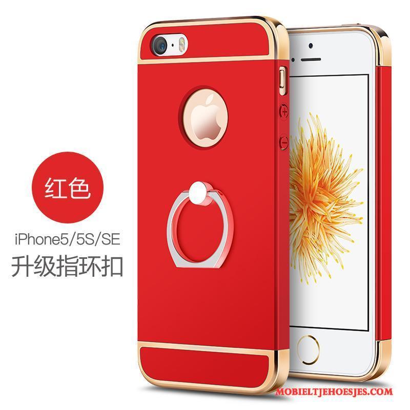 iPhone Se Rose Goud Bescherming Hoesje Hard Telefoon Anti-fall Ring