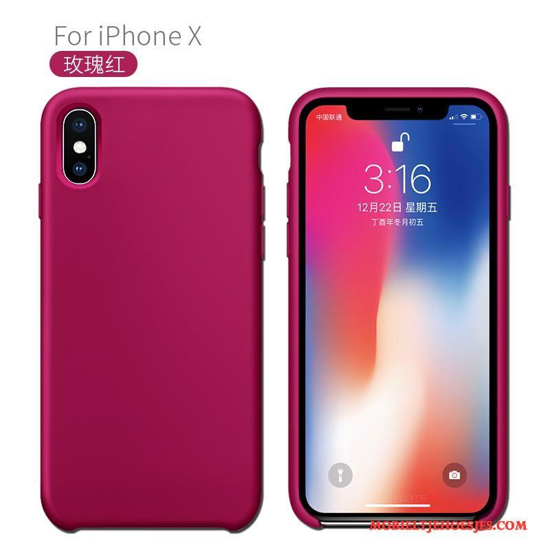 iPhone X Bescherming Hoesje Telefoon Siliconen Blauw Zacht Nieuw Scheppend