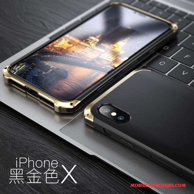 iPhone X Bescherming Trend Scheppend Nieuw Hoes Hoesje Telefoon Metaal