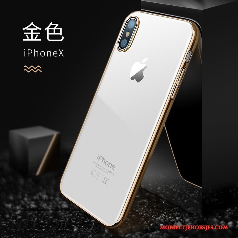 iPhone X Dun Hoes Anti-fall Nieuw Doorzichtig Hoesje Telefoon Trend