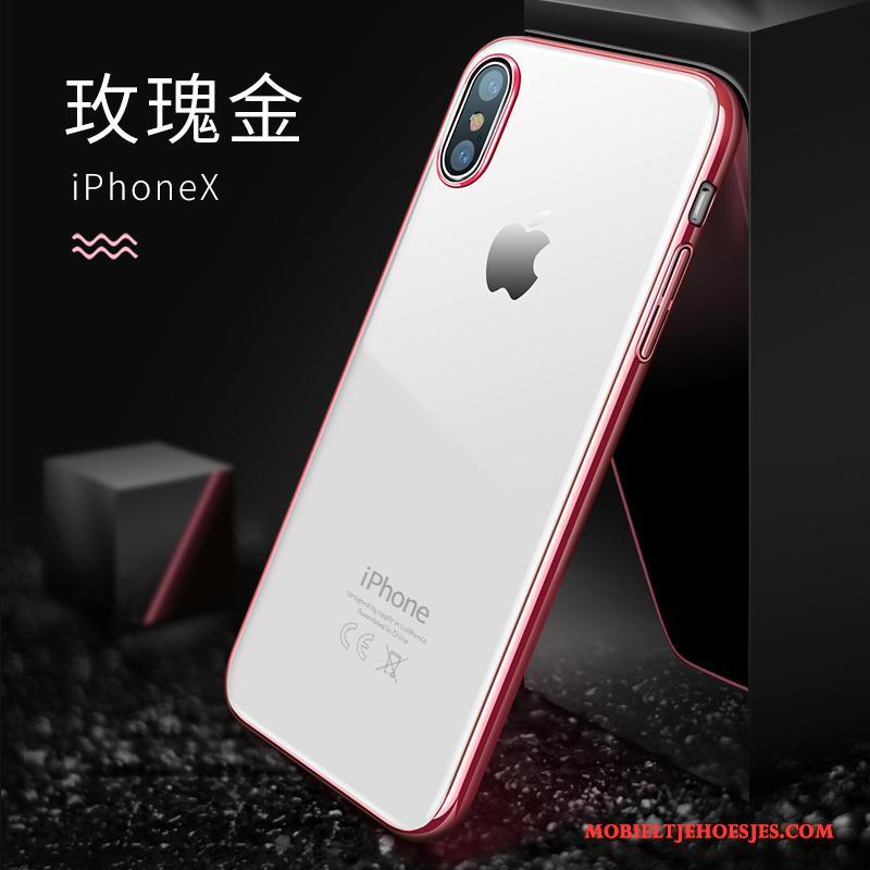 iPhone X Dun Hoes Anti-fall Nieuw Doorzichtig Hoesje Telefoon Trend