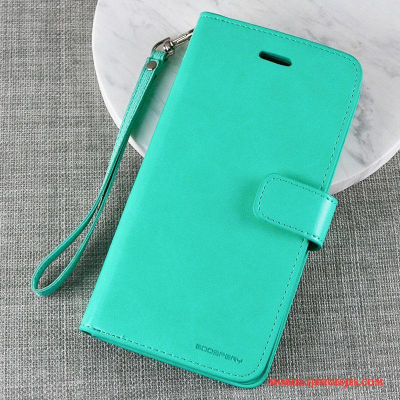 iPhone X Folio Hoesje Telefoon All Inclusive Leren Etui Bescherming Zacht Groen