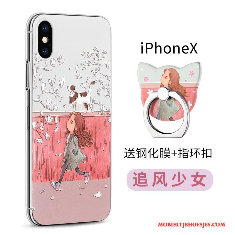 iPhone X Hoes Doorzichtig Bescherming Anti-fall Groen Nieuw Hoesje Telefoon