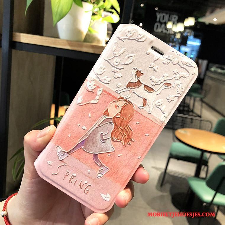 iPhone X Hoesje Anti-fall Scheppend Hoes Bescherming Roze All Inclusive Siliconen