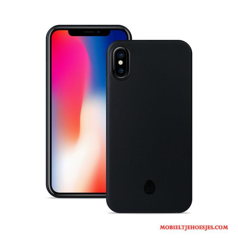 iPhone X Hoesje Telefoon Bescherming Oranje Schrobben Dun