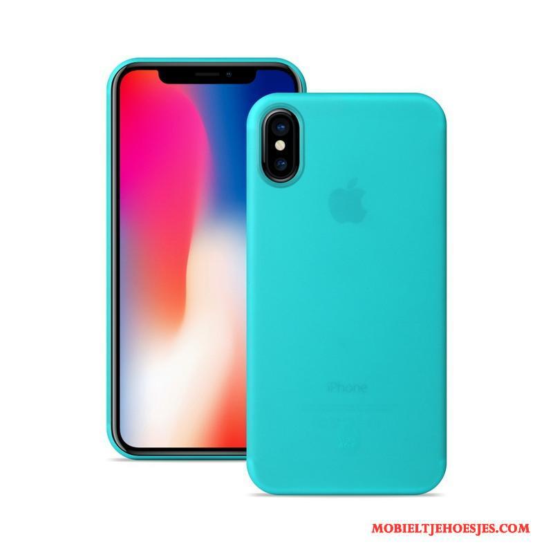 iPhone X Hoesje Telefoon Bescherming Oranje Schrobben Dun