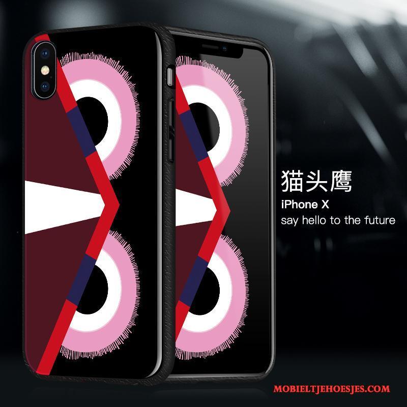 iPhone X Hoesje Telefoon Hanger Net Red Purper Anti-fall Nieuw Siliconen